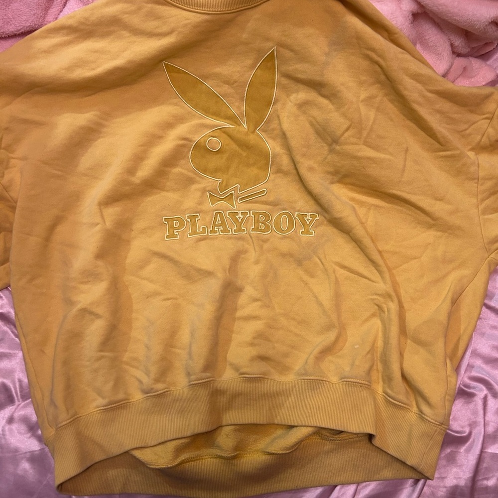 Pacsun playboy yellow sweater rarely worn no damage